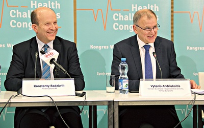  Gośćmi konferencji byli Konstanty Radziwiłł i Vytenis Andriukaitis, unijny komisarz ds. zdrowia i bezpieczeństwa żywności