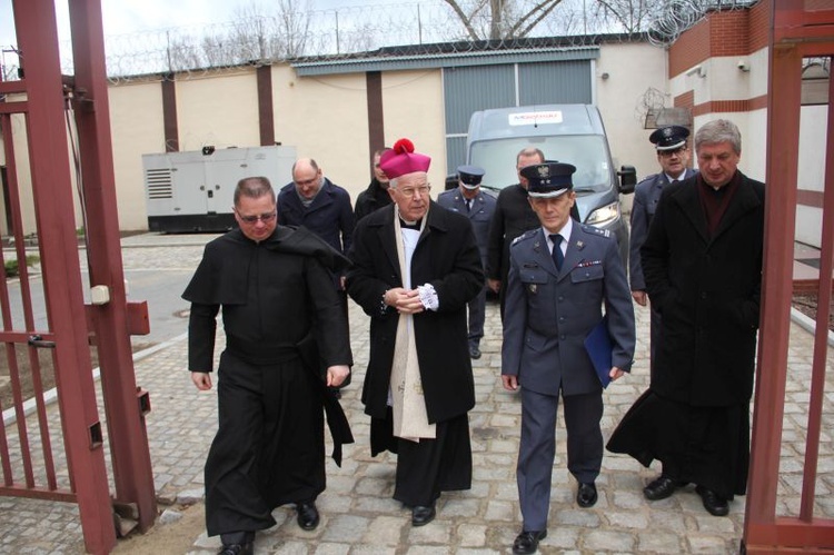 Znaki ŚDM w Areszcie Śledczym w Międzyrzeczu