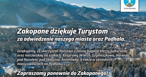 Zakopane dziękuje turystom 