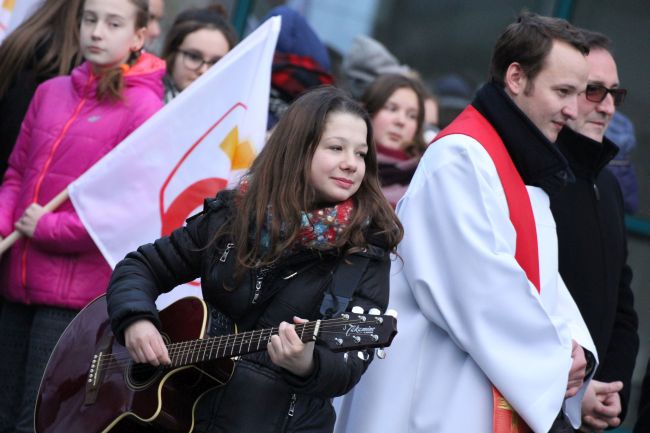 Znak ŚDM w Słubicach