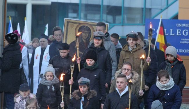 Znak ŚDM w Słubicach