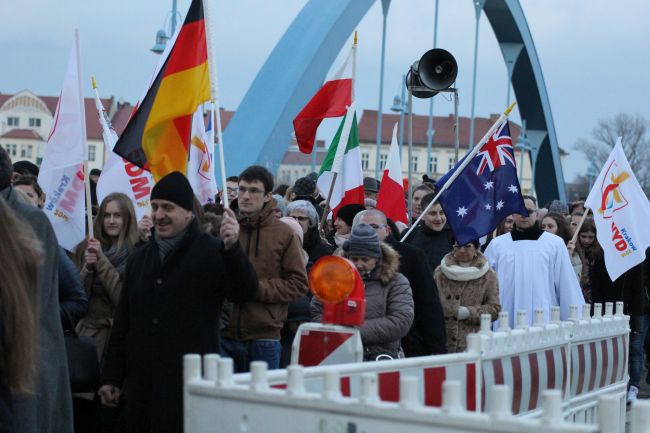 Znak ŚDM w Słubicach