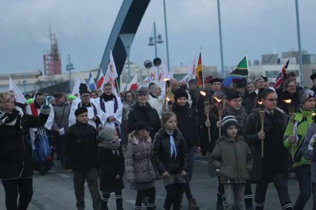 Znak ŚDM w Słubicach