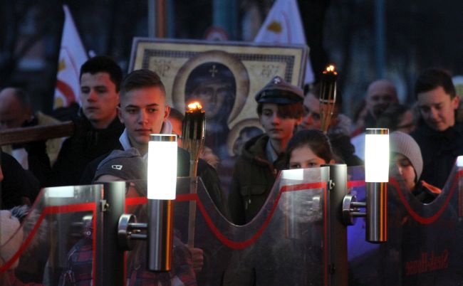 Znak ŚDM w Słubicach