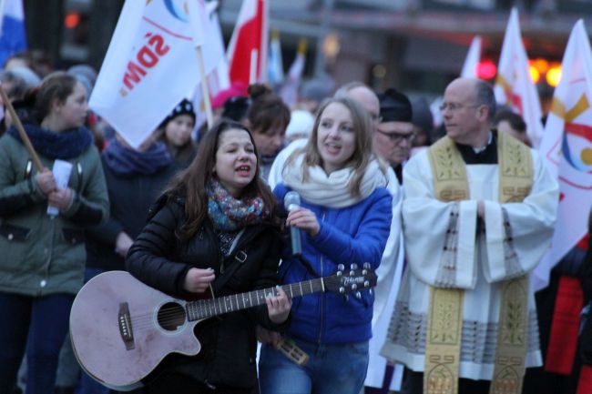 Znak ŚDM w Słubicach