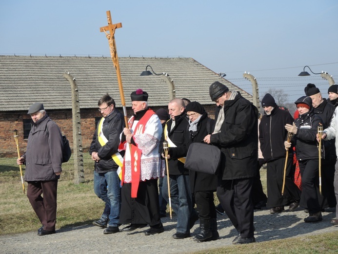 Droga Krzyżowa na terenie KL Auschwitz-Birkenau