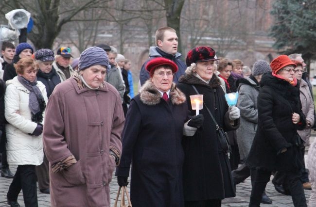 Znaki ŚDM w Gubinie