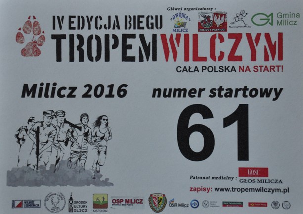 Bieg Tropem Wilczym Milicz 2016