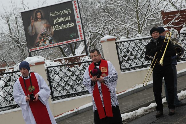 Znaki ŚDM w DPS-ie w Zielonej Górze