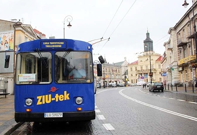 Ziutek zostal stworzony w warsztatch MPK z okazji 50-lecia uruchomienia trakcji trolejbusowej w Lublinie