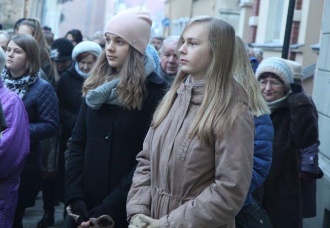 Symbole ŚDM we Wschowie