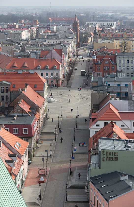 Gniezno widziane z wieży katedry