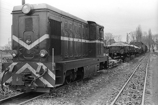 Kolejka wąskotorowa w 1985 r. (stacja w Makowie Mazowieckim)