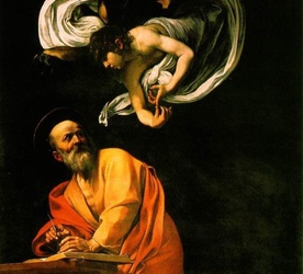 Caravaggio, Św. Mateusz i anioł