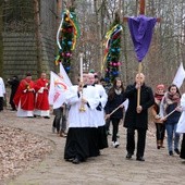 Po Eucharystii wyruszyła procesja z palmami do pól