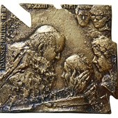  Medal wydany z okazji 23. roku pontyfikatu Jana Pawła II został wręczony papieżowi przez autora