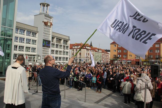 Koronka na koszalinskim rynku