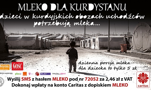 Caritas zbiera na mleko dla Kurdystanu