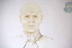 Portret o. Papczyńskiego sporządzony na podstawie badań jego czaszki