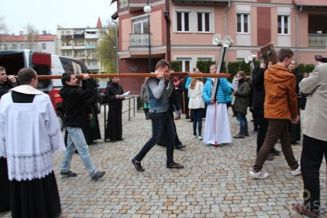 Symbole ŚDM w Trzebnicy