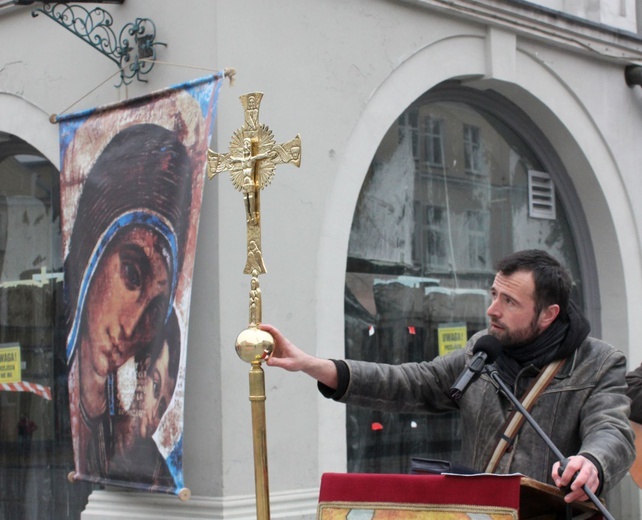 Ewangelizacja na rynku w Gliwicach