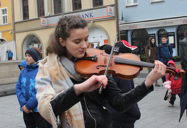 Ewangelizacja na rynku w Gliwicach