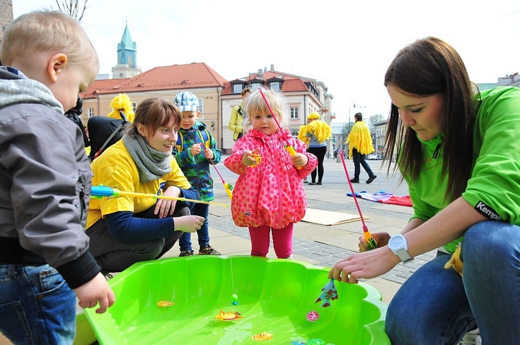 Inauguracja wyścigu kaczek z MKS Selgros Lublin