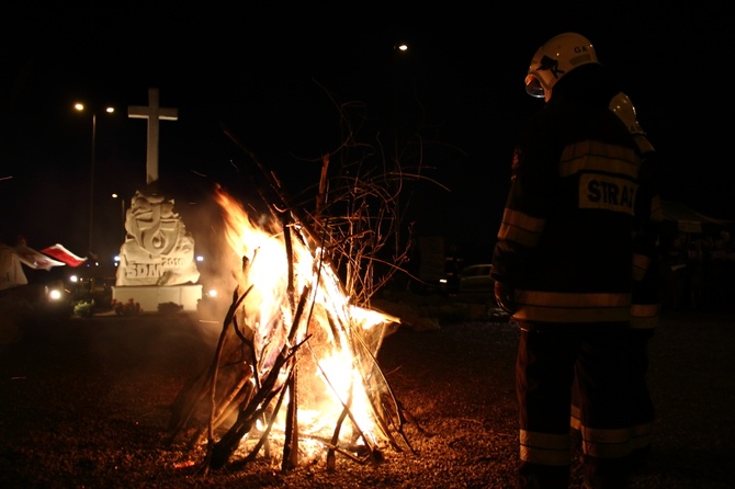 Chrzcielna watra na Campus Misericordiae