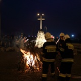 Chrzcielna watra na Campus Misericordiae