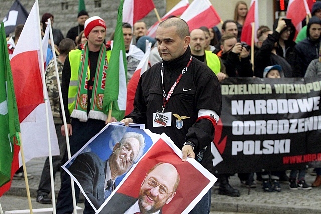 Manifestacja przeciwko imigrantom