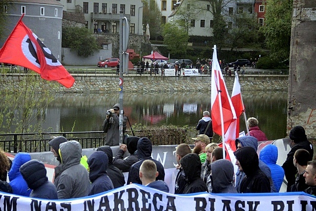 Manifestacja przeciwko imigrantom