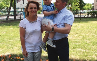 Elżbieta i Krzysztof na ubiegłorocznej pielgrzymce do kościoła w Płocku-Imielnicy dziękowali za swojego synka