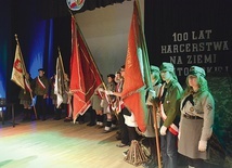 ▲	Jubileuszowe obchody powstania pierwszych drużyn harcerskich w Opatowie.