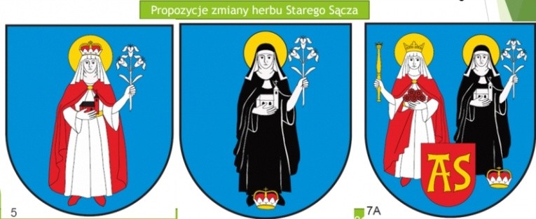 Propozycje nowego herbu Starego Sącza