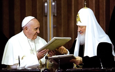 Papież Franciszek i patriarcha Cyryl spotkali się 12 lutego.