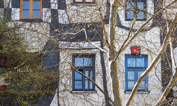 Hundertwasserhaus w Wiedniu.