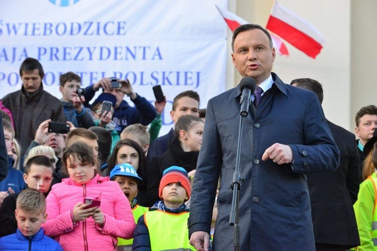 Prezydent Duda w Świebodzicach