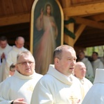Msza św. dla pielgrzymów łagiewnickich - Hałcnów 2016