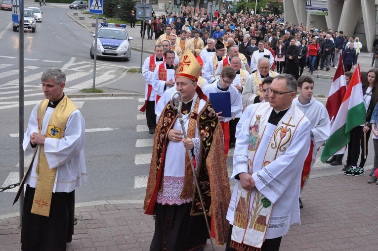 Limanowa - znaki ŚDM