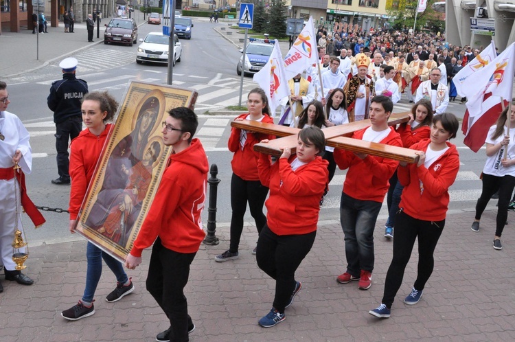 Limanowa - znaki ŚDM