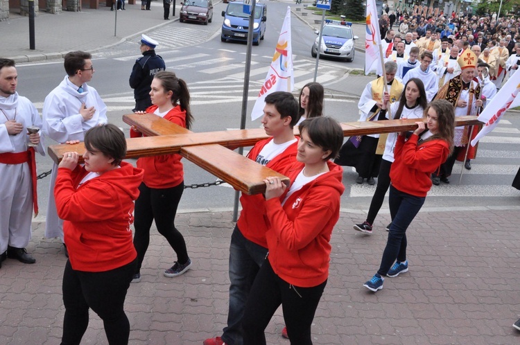 Limanowa - znaki ŚDM