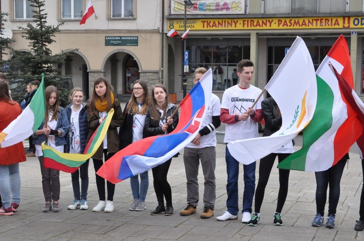 Limanowa - znaki ŚDM