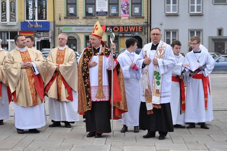 Limanowa - znaki ŚDM