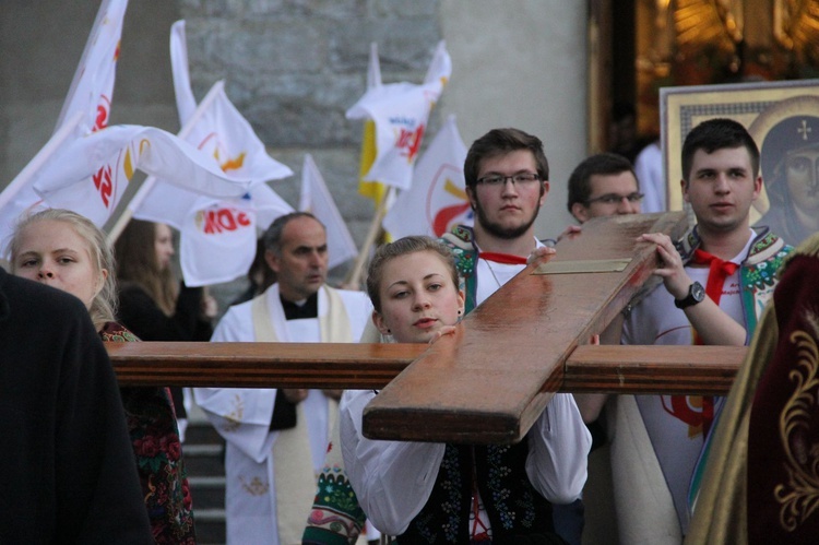 Symbole ŚDM w Kamienicy