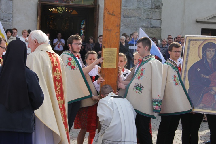 Symbole ŚDM w Kamienicy