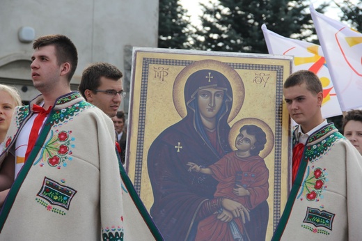 Symbole ŚDM w Kamienicy