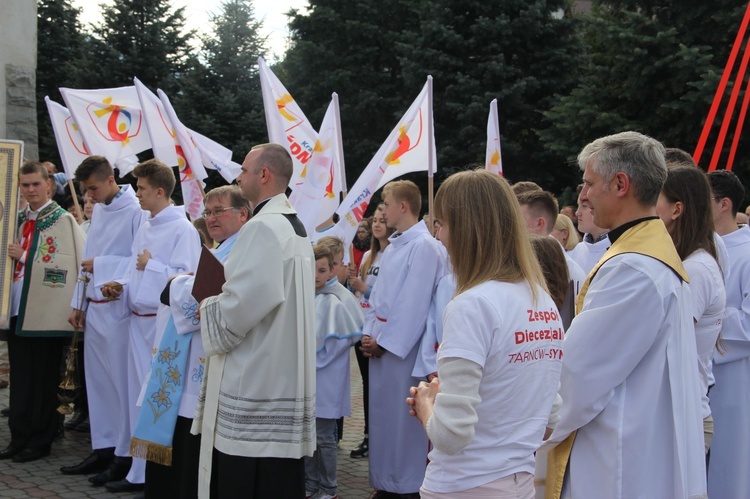 Symbole ŚDM w Kamienicy