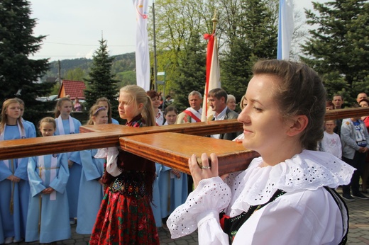 Symbole ŚDM w Kamienicy