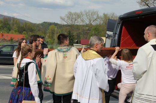 Symbole ŚDM w Kamienicy