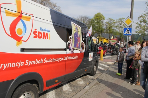 Symbole ŚDM w Kamienicy